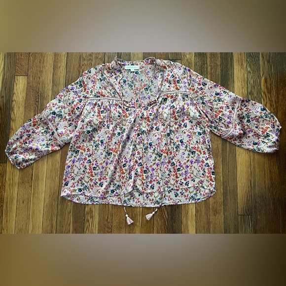 Lovestitch Prairie Floral Print Blouse - Picture 2 of 8